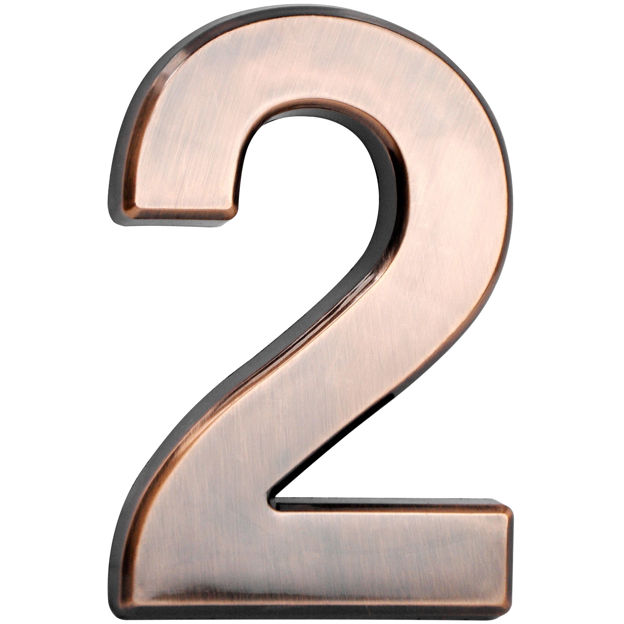 Číslo domovní, ´2´, 10cm, bronzové, s lepící páskou, ABS, MagicHome