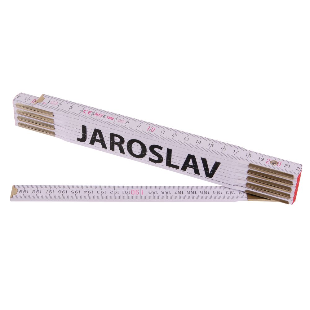 Metr skládací, 2m, dřevěný, PROFI, "JAROSLAV"