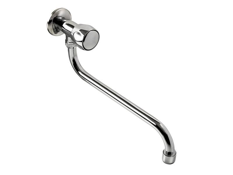 Baterie umyvadlová nástěnná, na studenou vodu, chrom, spodní ramínko 25cm, BALLETTO