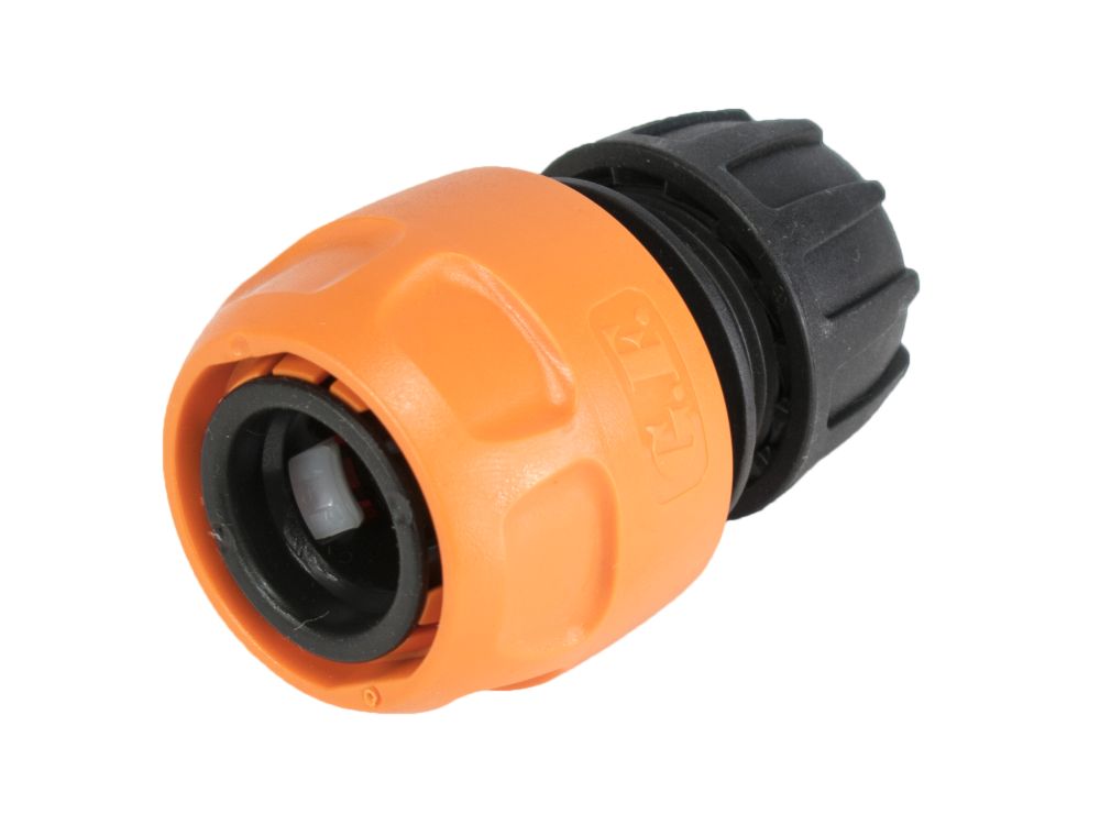 Rychlospojka plastová, pr. hadice 1/2", STOP ventil, GF