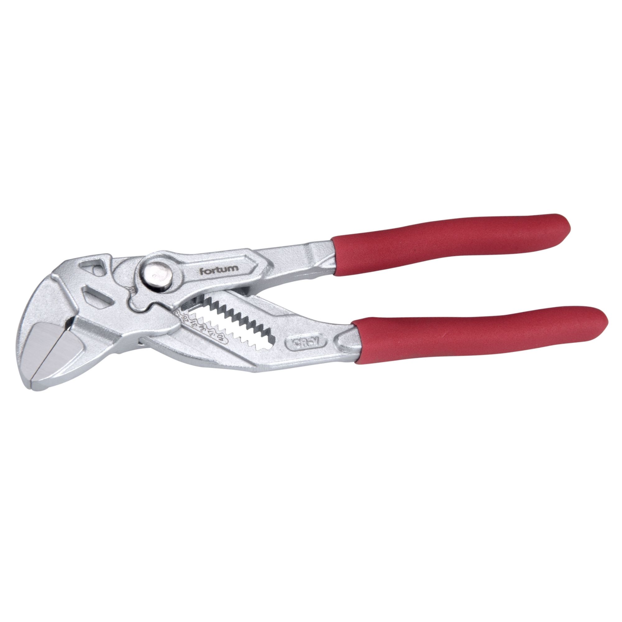 Klíč klešťový stavitelný, 180mm, 0-40mm, CrV, FORTUM