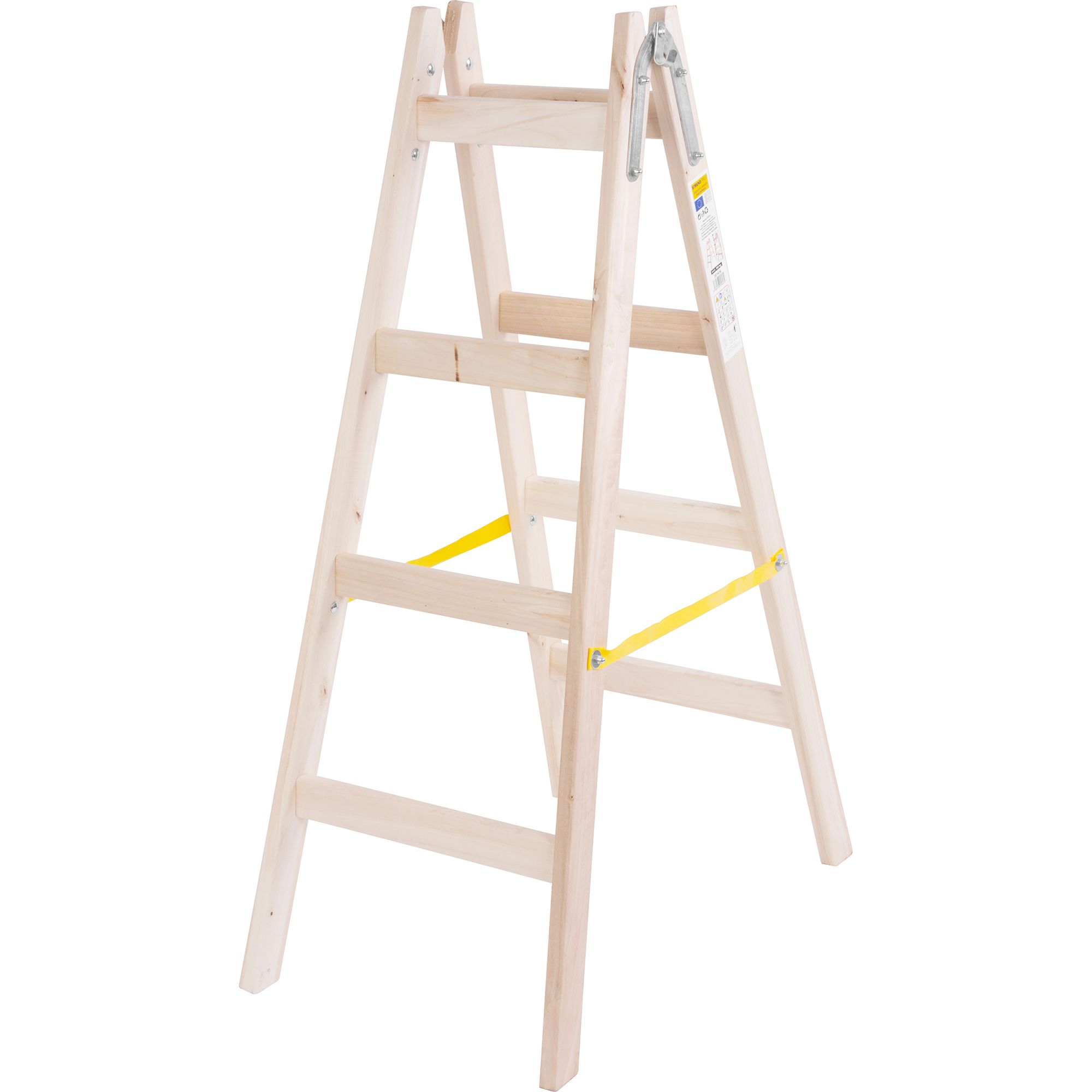 Štafle dřevěné, 4 příčky, 130cm, max. 150kg, STREND PRO