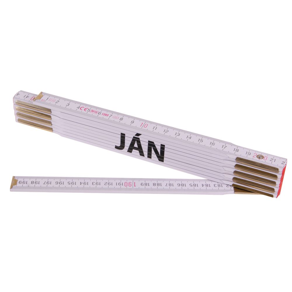 Metr skládací, 2m, dřevěný, PROFI, "JÁN"