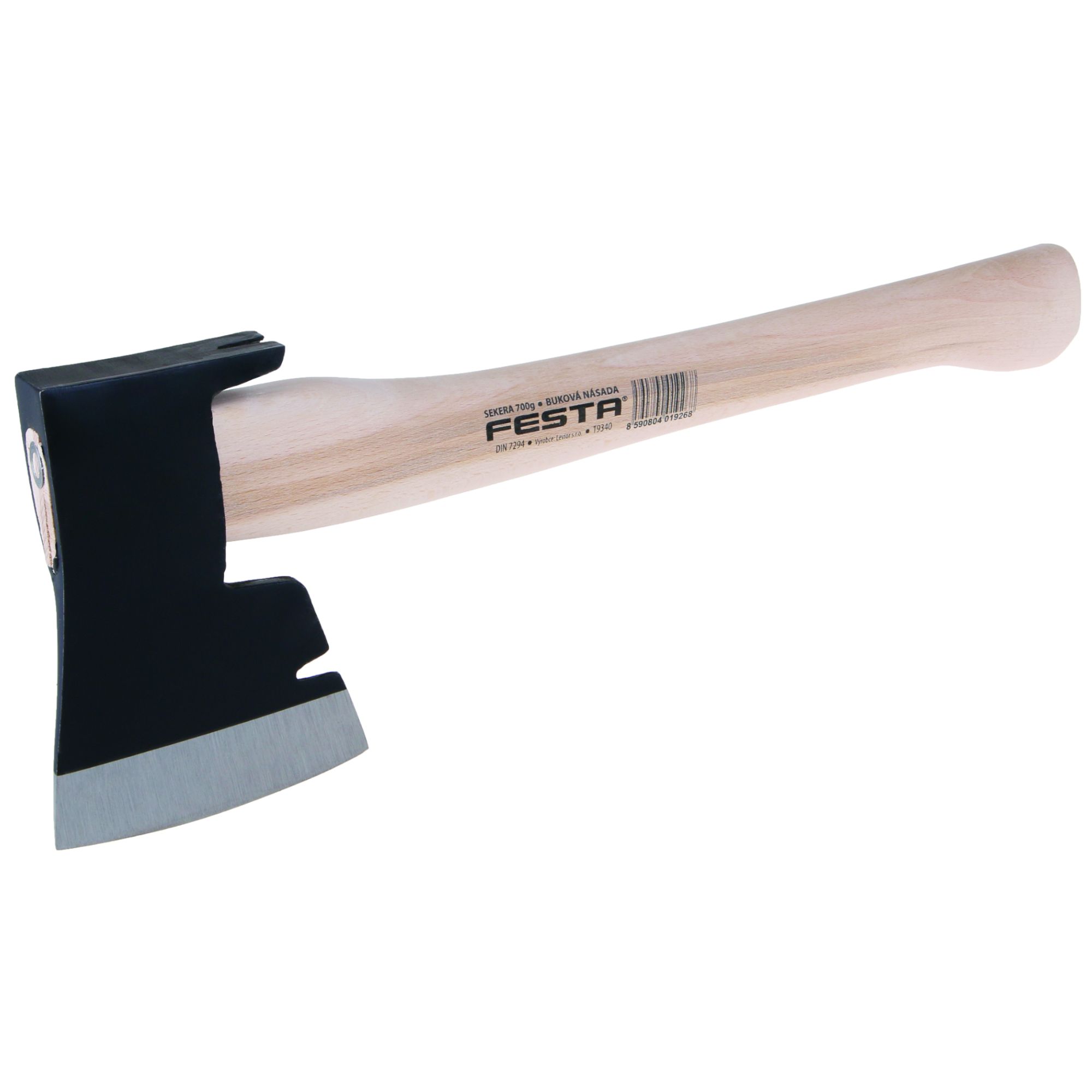 Sekera tesařská 700g, dřevěná násada, FESTA