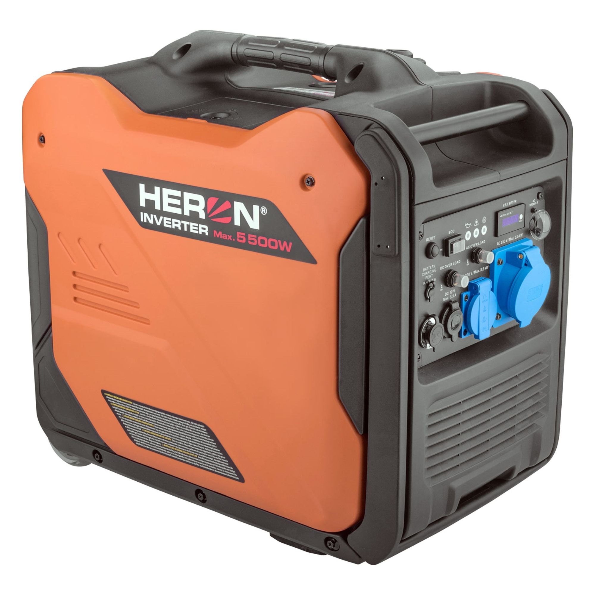 Elektrocentrála digitální invertorová, 5,5kW / 8HP, 230V, el. start, dálkový ovladač, HERON