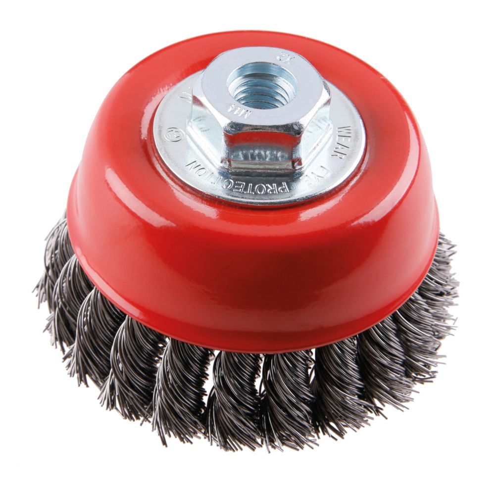 Kartáč rotační hrnkový, 100mm, copy, M14, FESTA