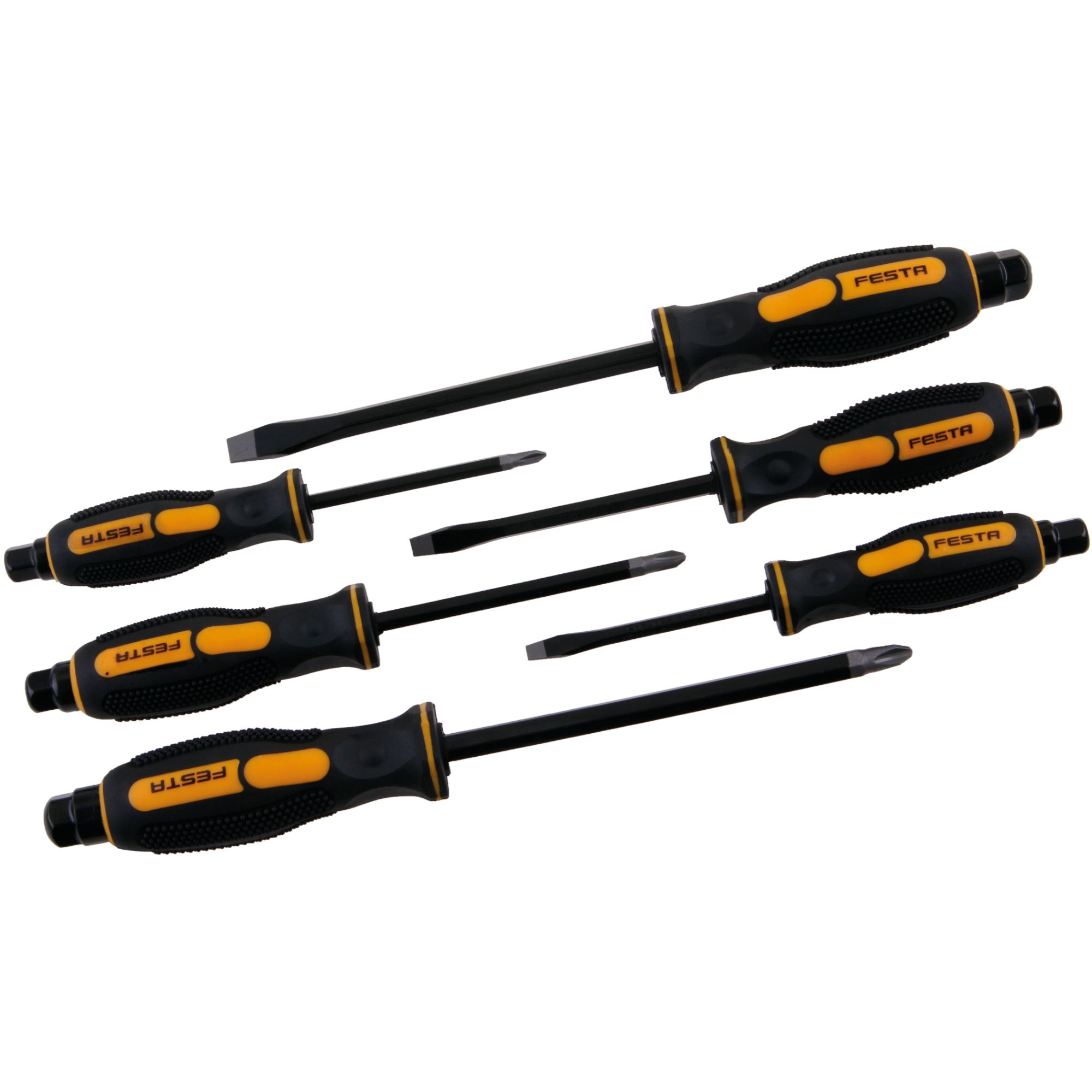 Šroubováky úderové, sada 6ks, CrV, FESTA