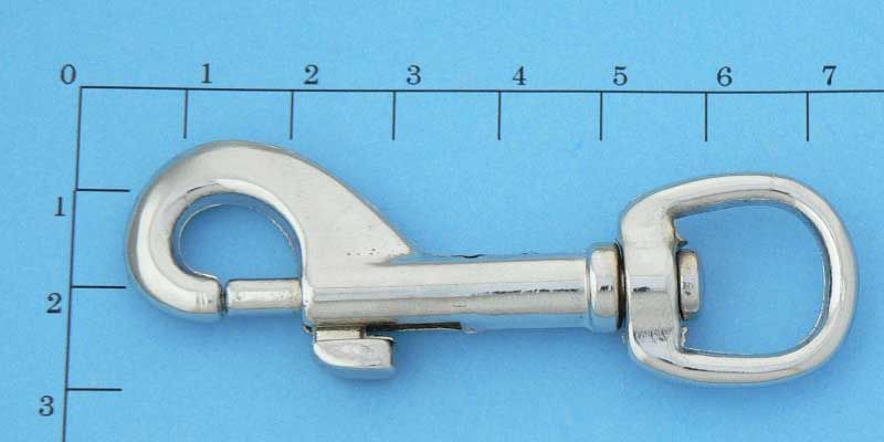 Karabina otočná, kulaté oko, 73 x 16mm