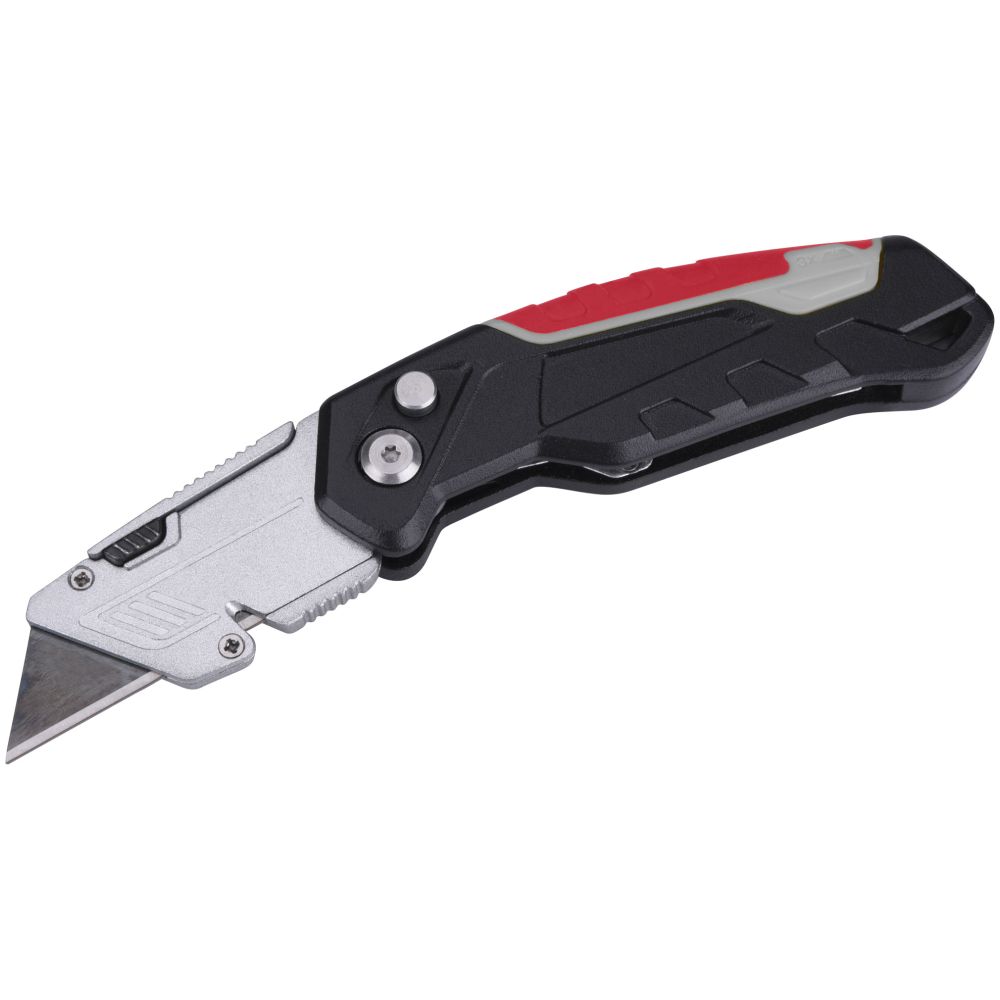 Zavírací nůž, hliník, bezpečnostní aretace, zásobník + 3 čepele, FORTUM