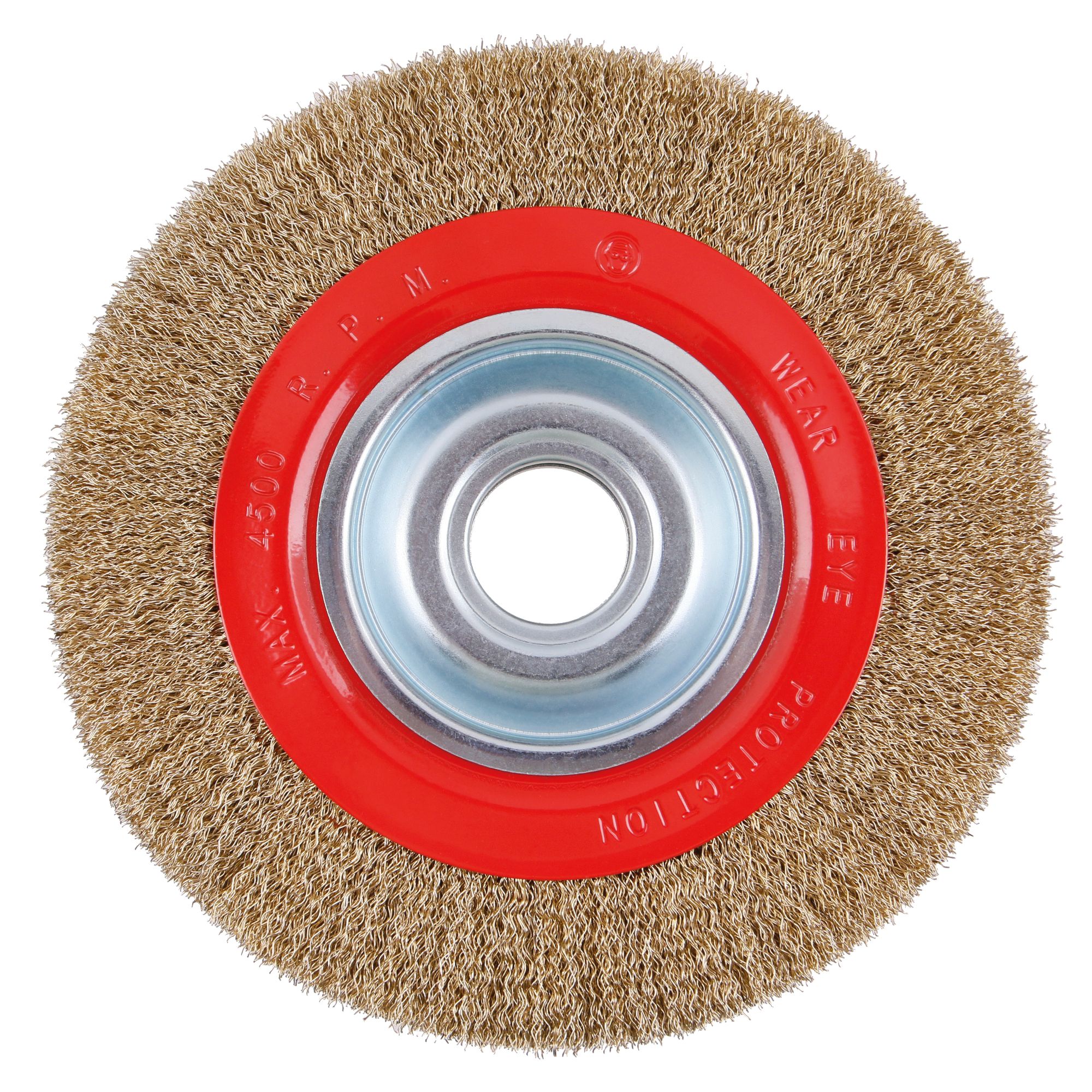 Kartáč rotační okružní, pomosazený, 200mm, do stolní brusky, FESTA