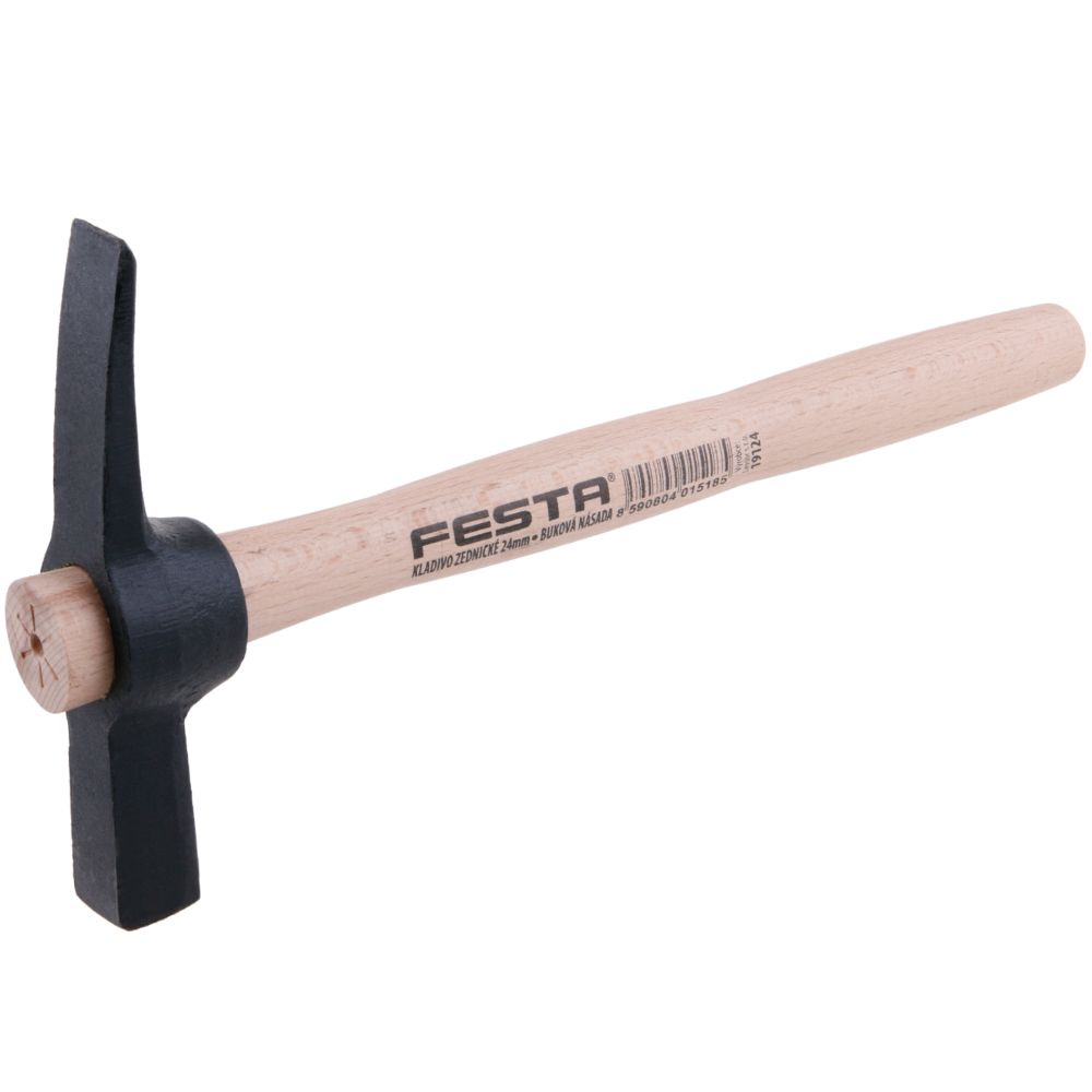 Kladivo zednické 435g, břit 24mm, dřevěná násada 30cm, FESTA