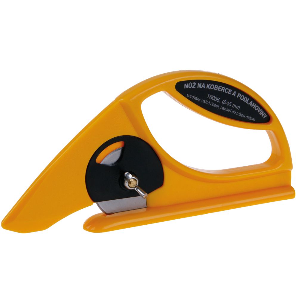Nůž na podlahoviny kolečkový, žehlička, plastová rukojeť