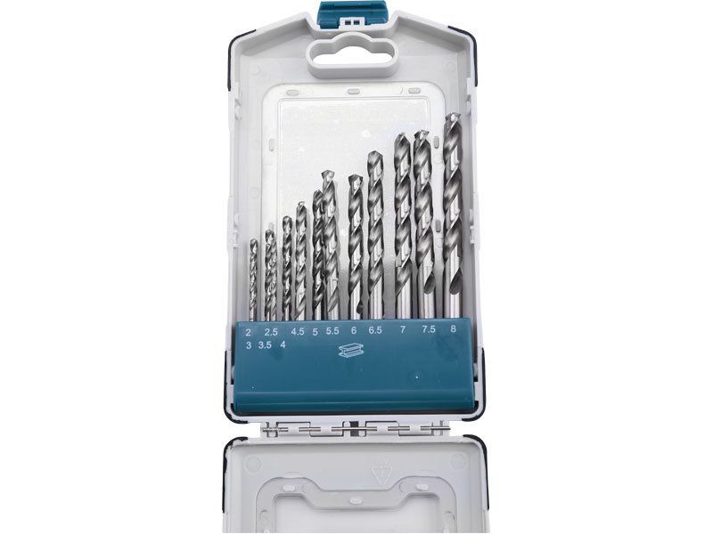 Vrtáky do kovu vybrušované, sada 13ks, pr. 2 - 8mm, HSS-G, EXTOL INDUSTRIAL