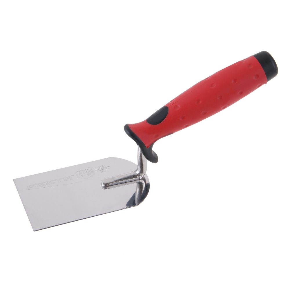 Zednická lžíce vymazávací, 60mm, nerez, gum. rukojeť, FESTA