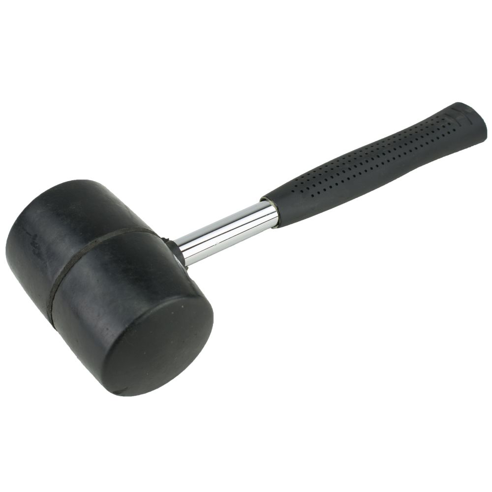 Palice gumová 900g, černá hlava, kovová násada 34cm, STREND PRO