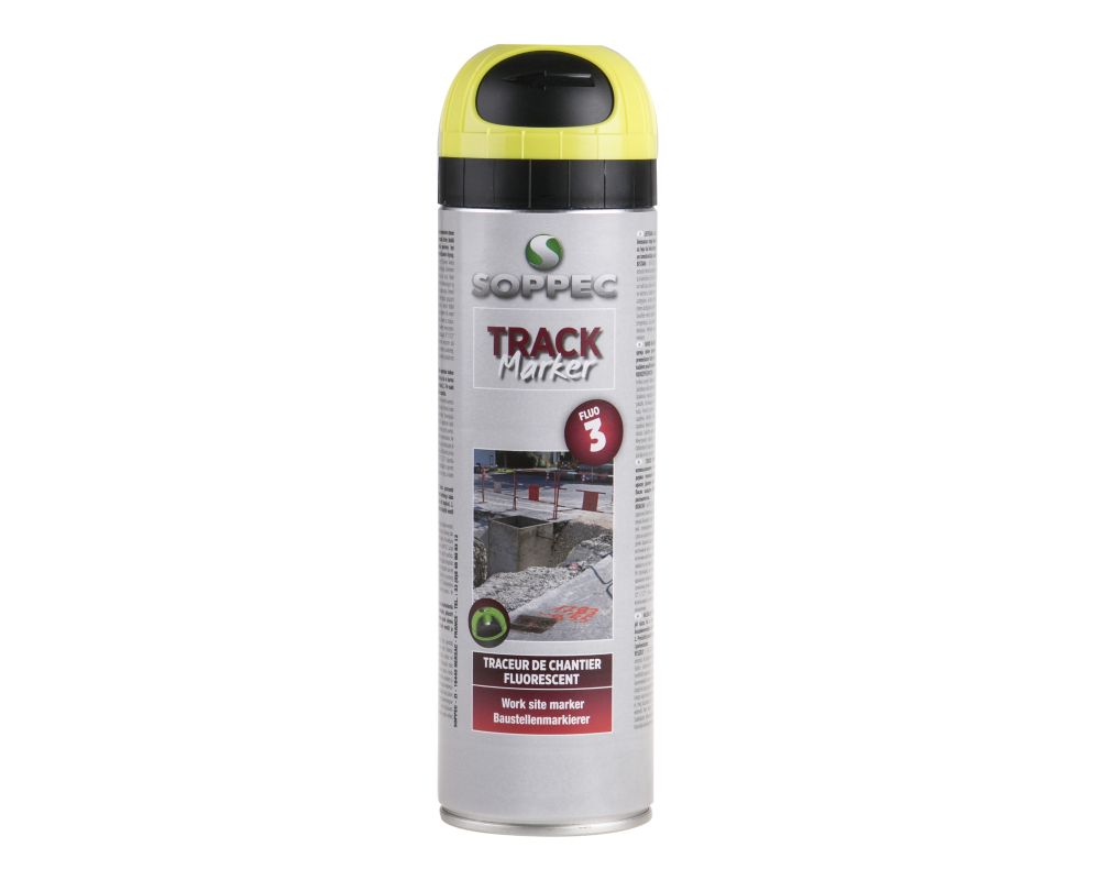 Sprej značkovací fluores. Trackmarker, 500ml, žlutý, 3 měsíce, SOPPEC