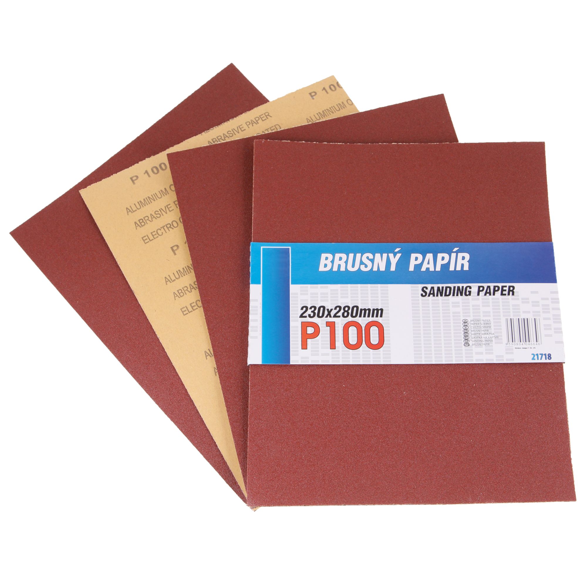 Brusný papír, 230 x 280mm, hr. 100