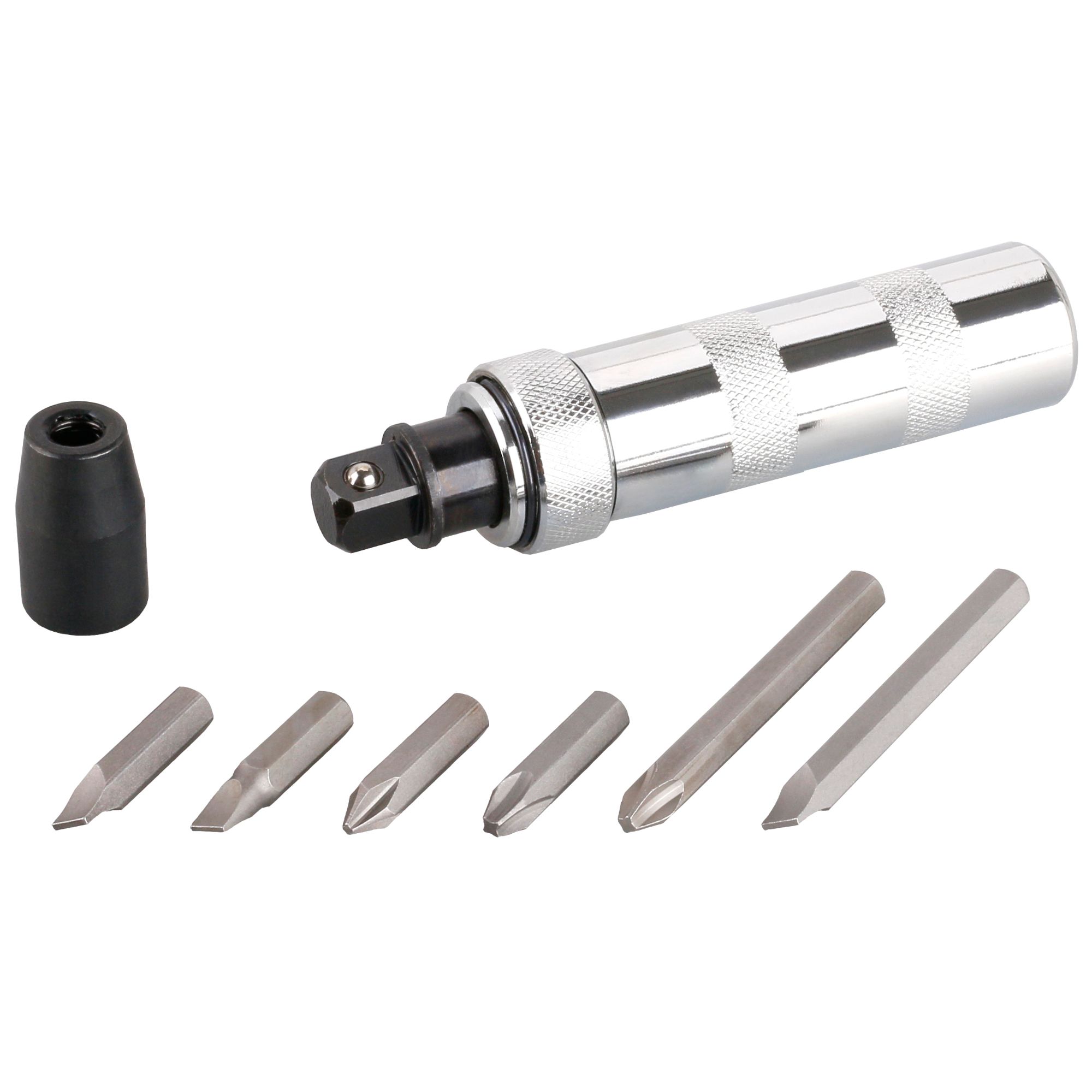 Šroubovák úderový, sada 6 bitů + 1/2", CrV, FESTA