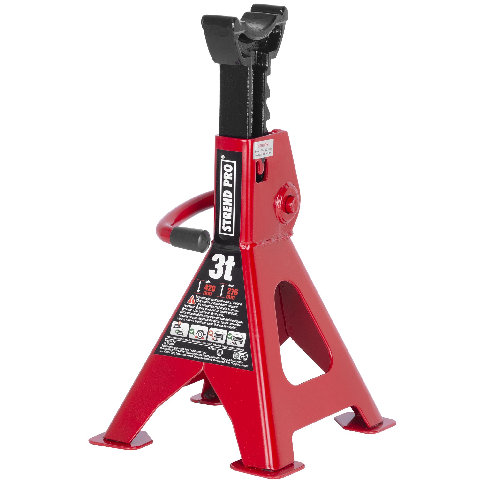 Podpěra stavitelná, 3t, 280-430mm, sada 2ks, STREND PRO T43001