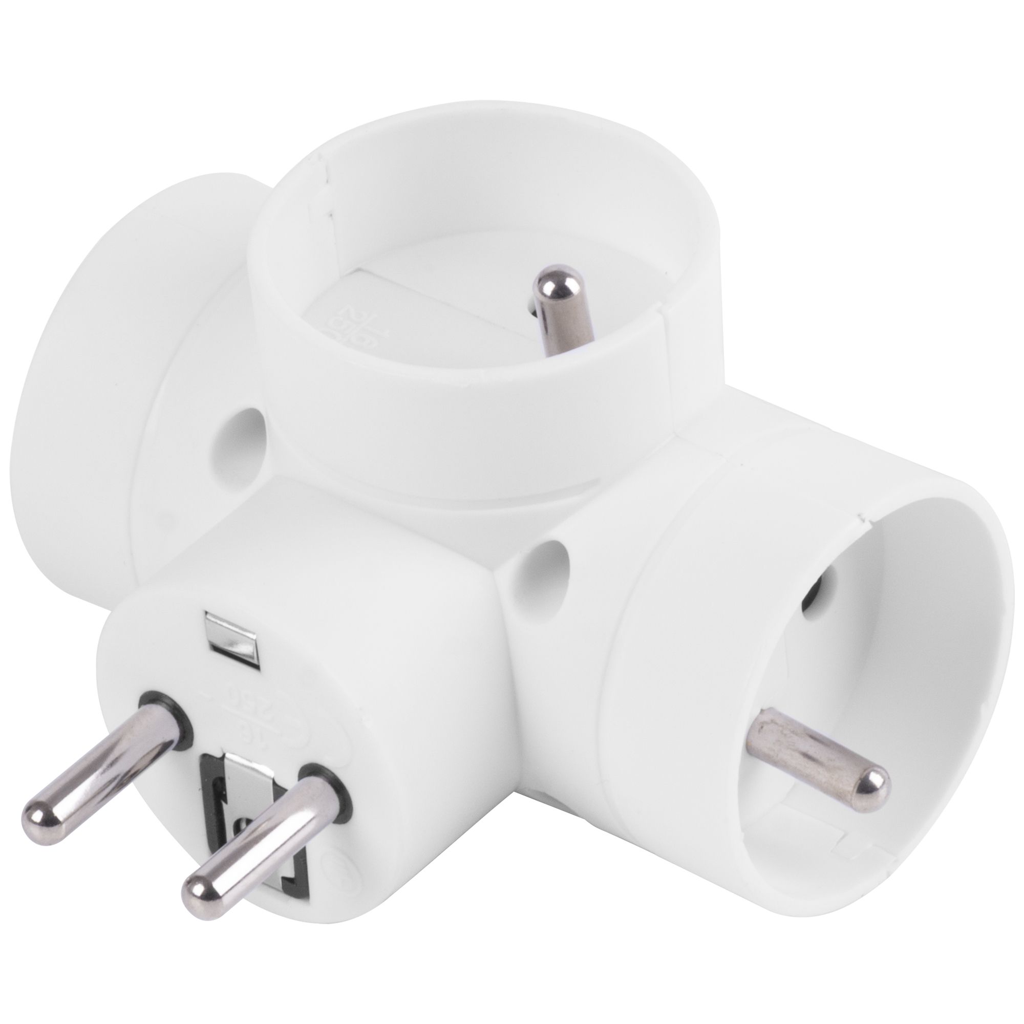 Zásuvka rozbočovací, 3x kulatá, max. 16A, IP20, STREND PRO