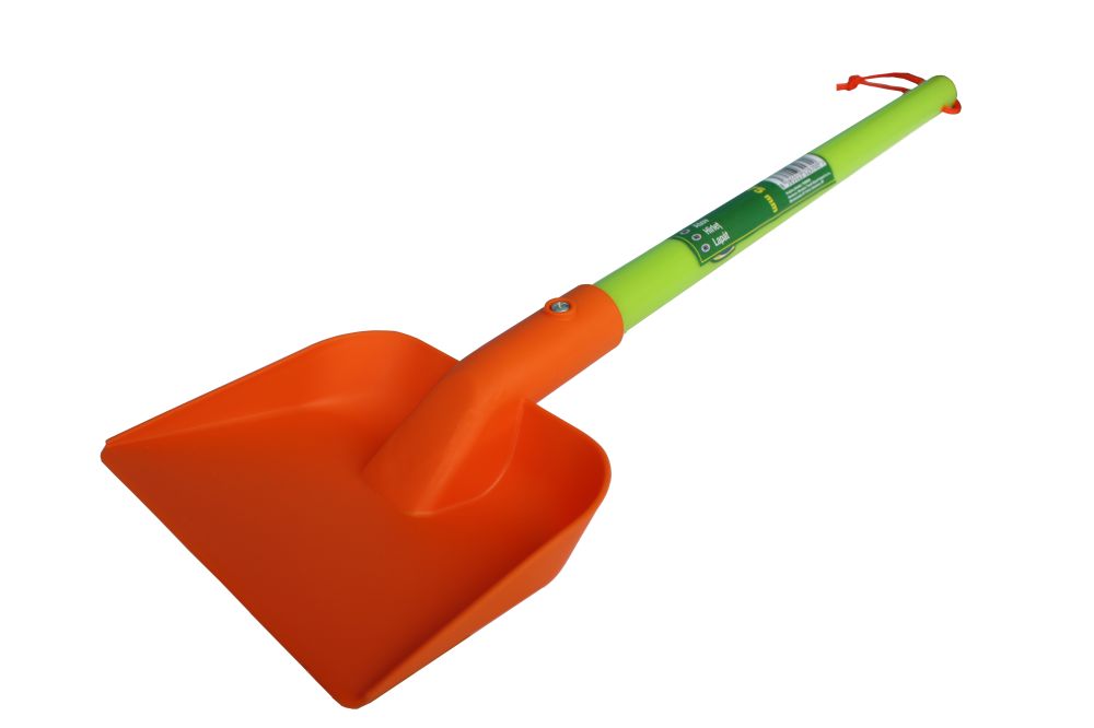 Dětské nářadí plastové - lopatka s násadou, 137mm