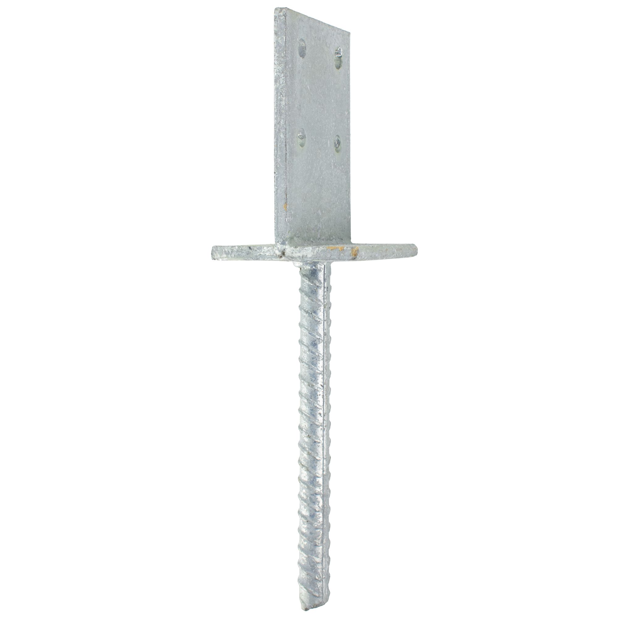 Patka kotevní s trnem, typ T, 90x90mm, ZN