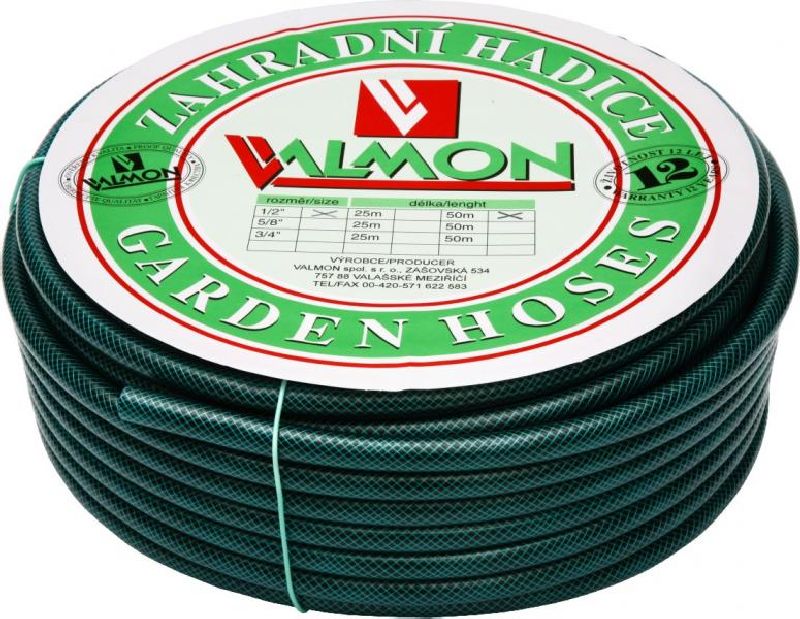 Hadice zahradní, 1/2", 25m, neprůhledná, VALMON 1121