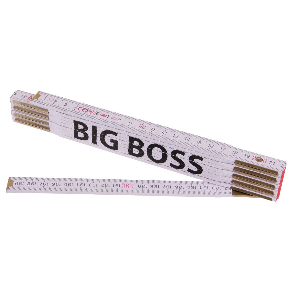 Metr skládací, 2m, dřevěný, PROFI, "BIG BOSS"