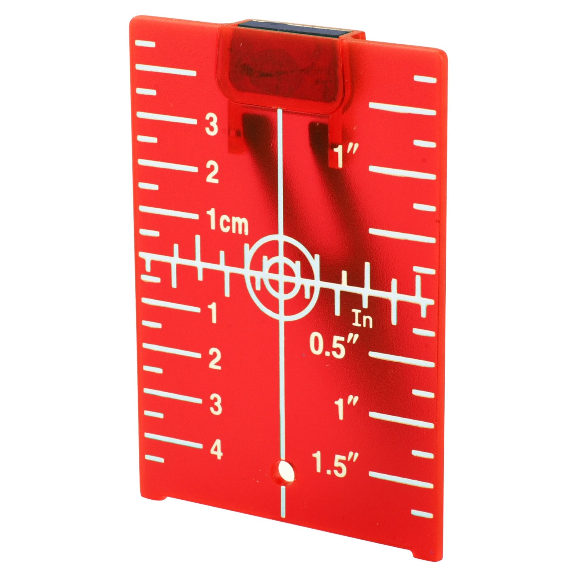 Cílová destička pro laserový paprsek, magnetická, červená, EXTOL PREMIUM