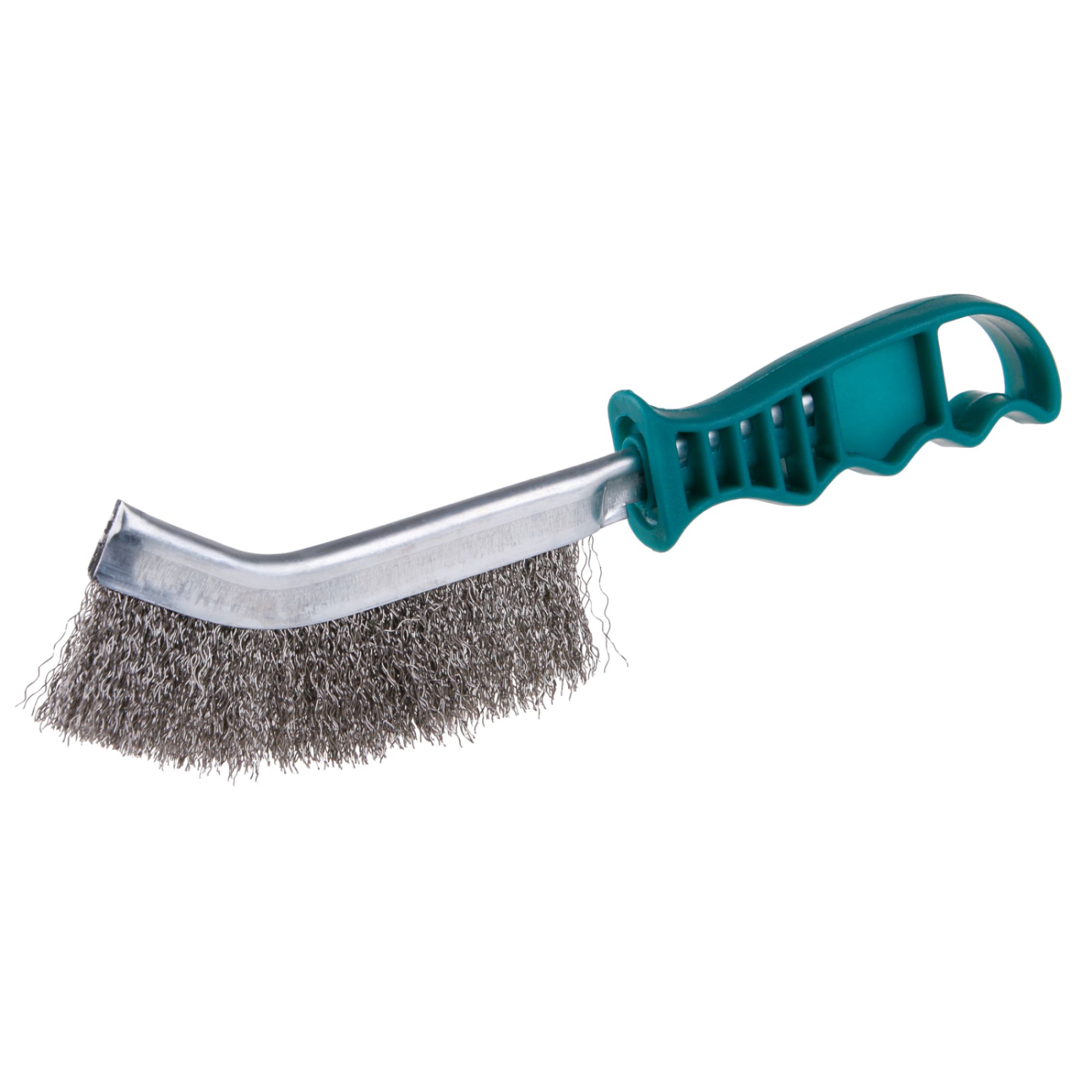 Kartáč ocelový, úzký, 25cm, nerez, plastová rukojeť