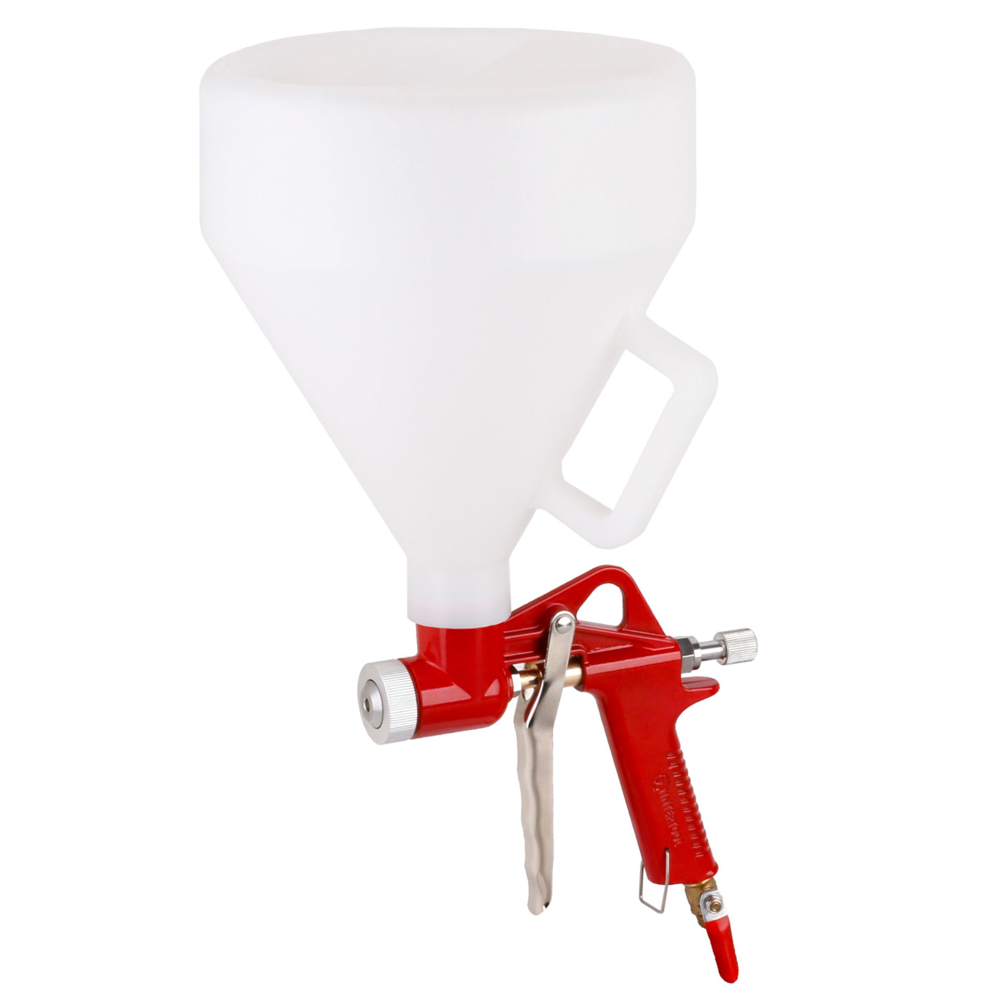 Stříkací pistole na omítky a barvy, zásobník 5 l, trysky 4–8 mm