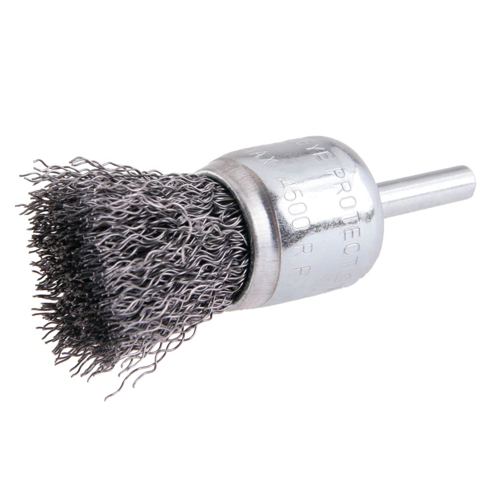 Rotační kartáč koncový, vlnitý, 25mm, do vrtačky, FESTA