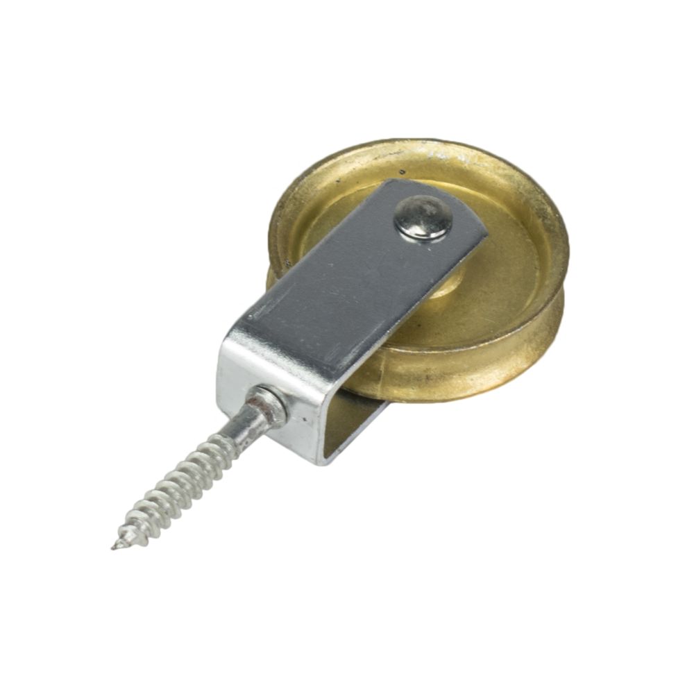 Kladka litinová se šroubem, 50 x 10mm, ZN