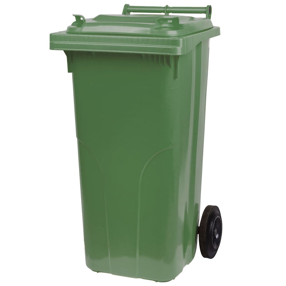 Popelnice plastová, 120L, zelená