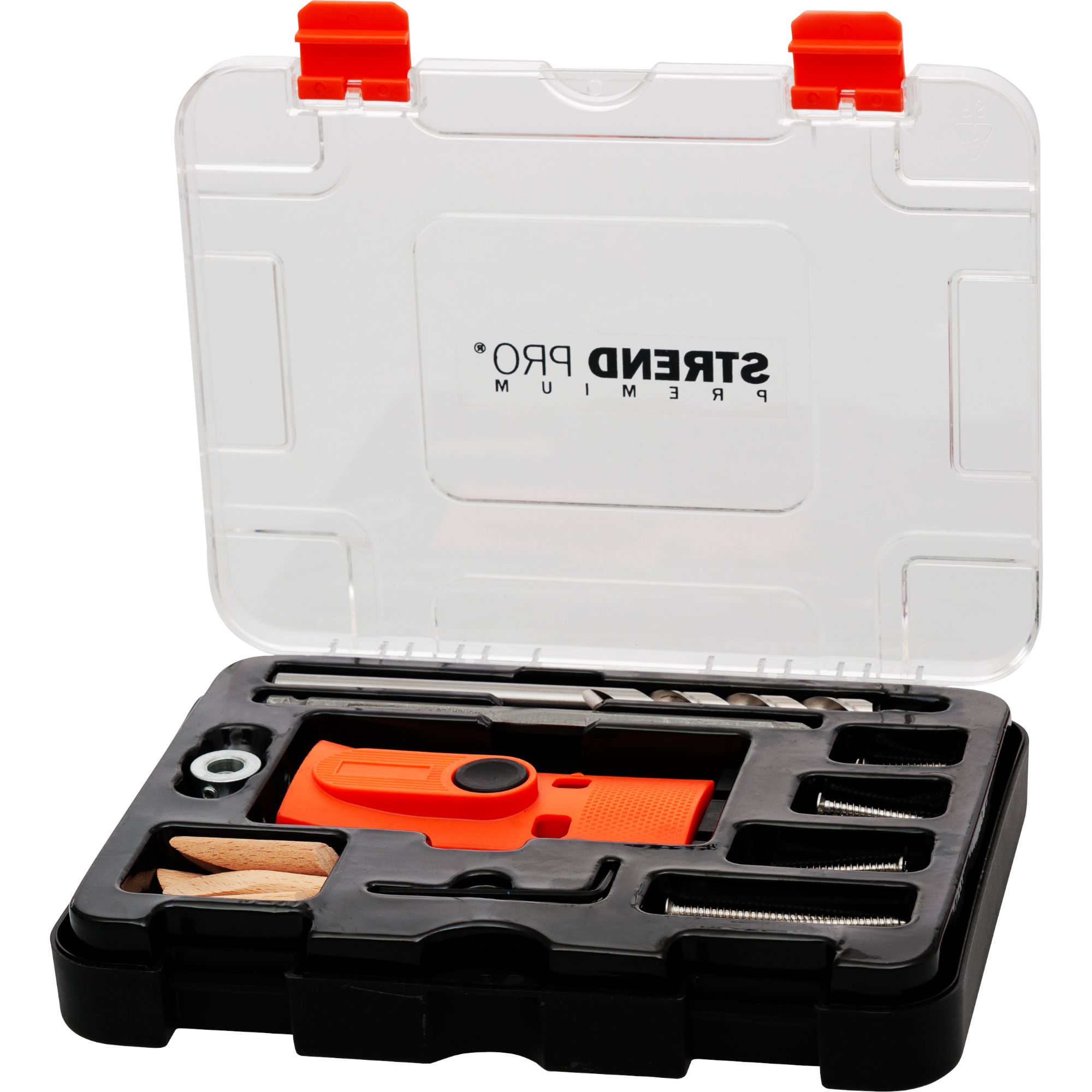 Sada na vrtání otvorů pro šikmé kolíkové spoje, 55ks, STREND PRO Premium