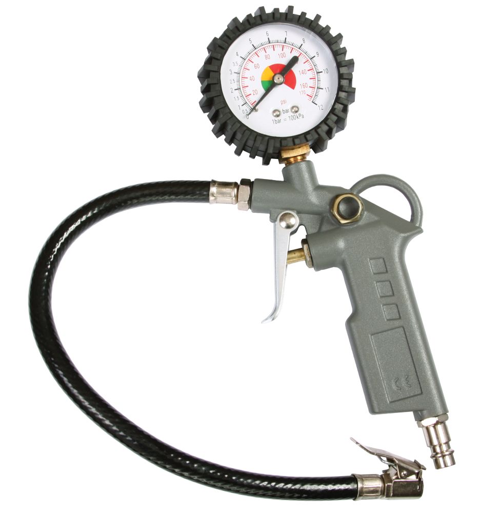 Plnič pneumatik s manometrem, 8bar, MAGG